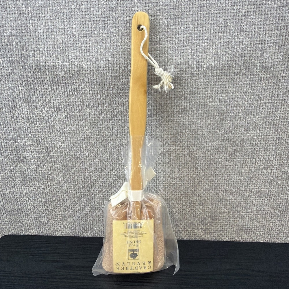 Crabtree & Evelyn Bath Brush Loofah Wooden Handle Vintage 1991 New Old‎ Stock